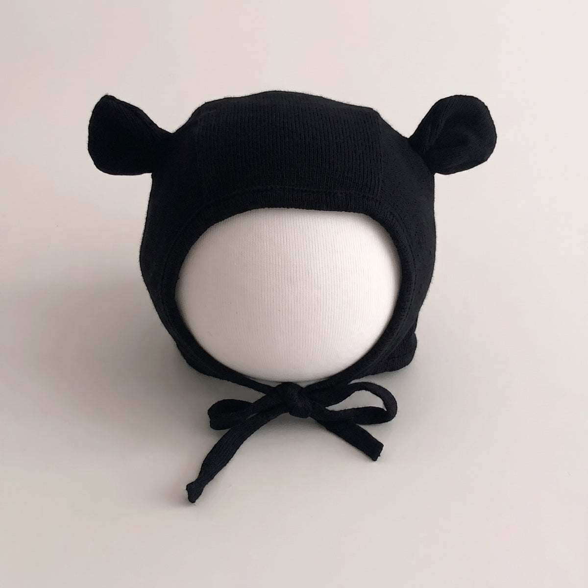Bonnet ours bébé 🐻 — Coton doux 0-12M