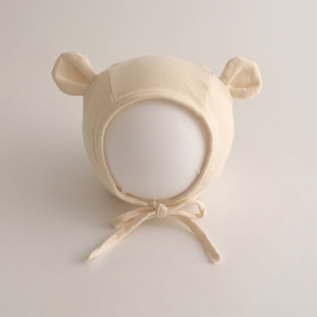 Bonnet ours bébé 🐻 — Coton doux 0-12M
