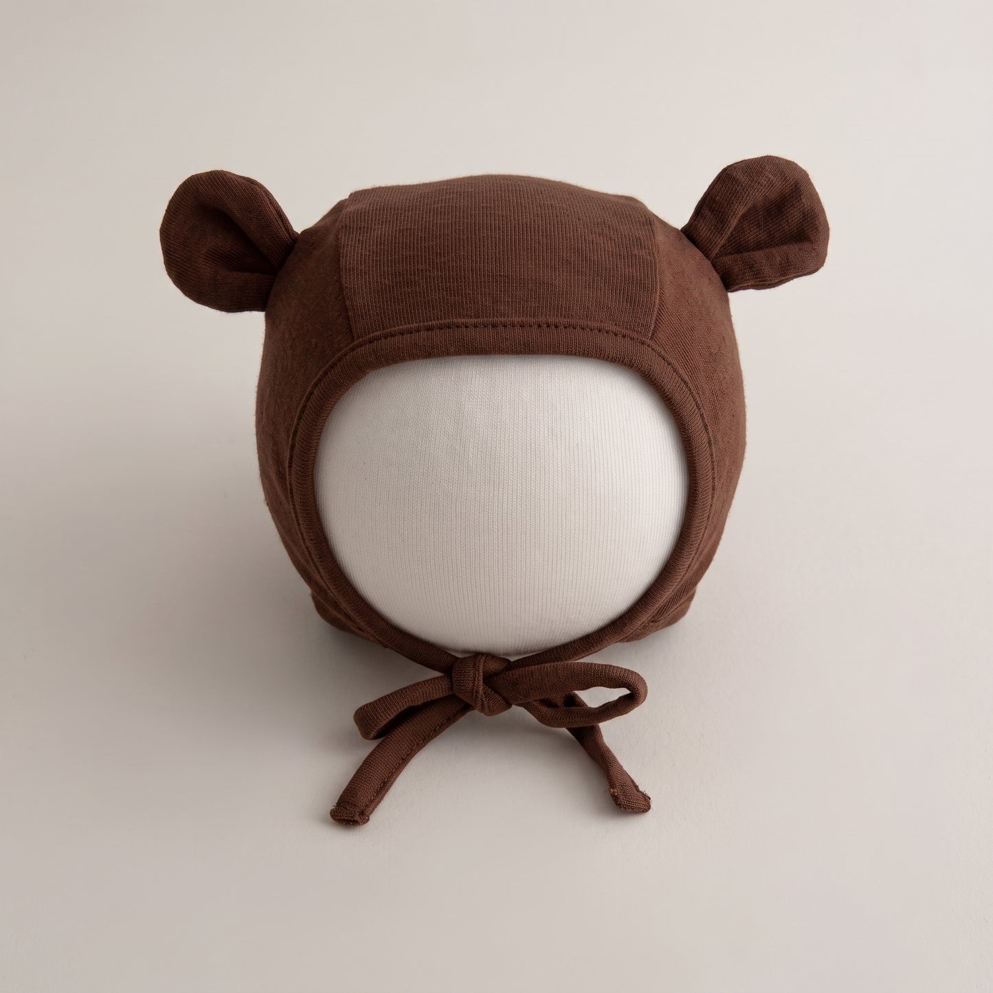 Bonnet ours bébé 🐻 — Coton doux 0-12M