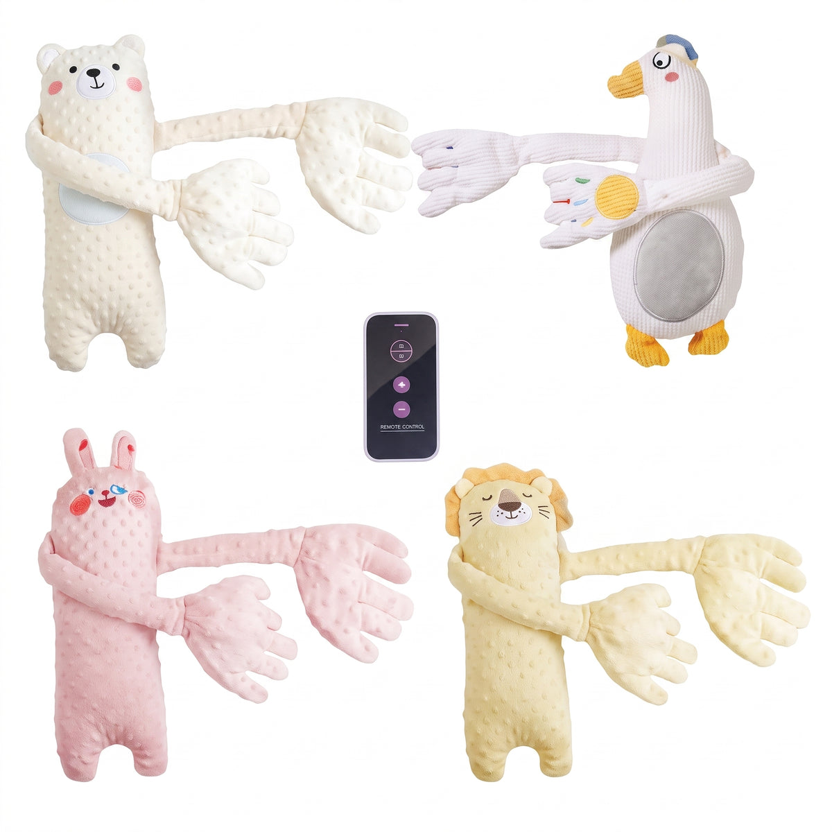 Doudou tapoteur ours 🐻 — Aide à l'endormissement avec télécommande