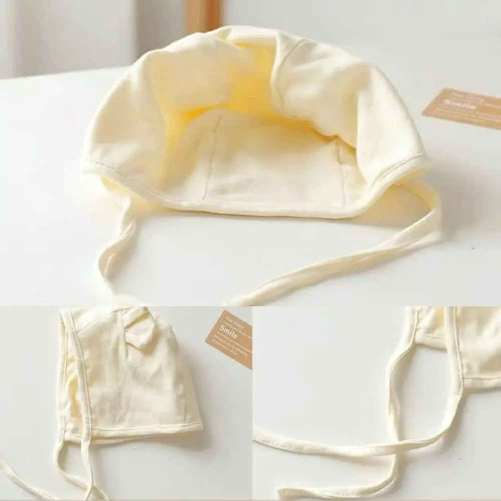 Bonnet ours bébé 🐻 — Coton doux 0-12M