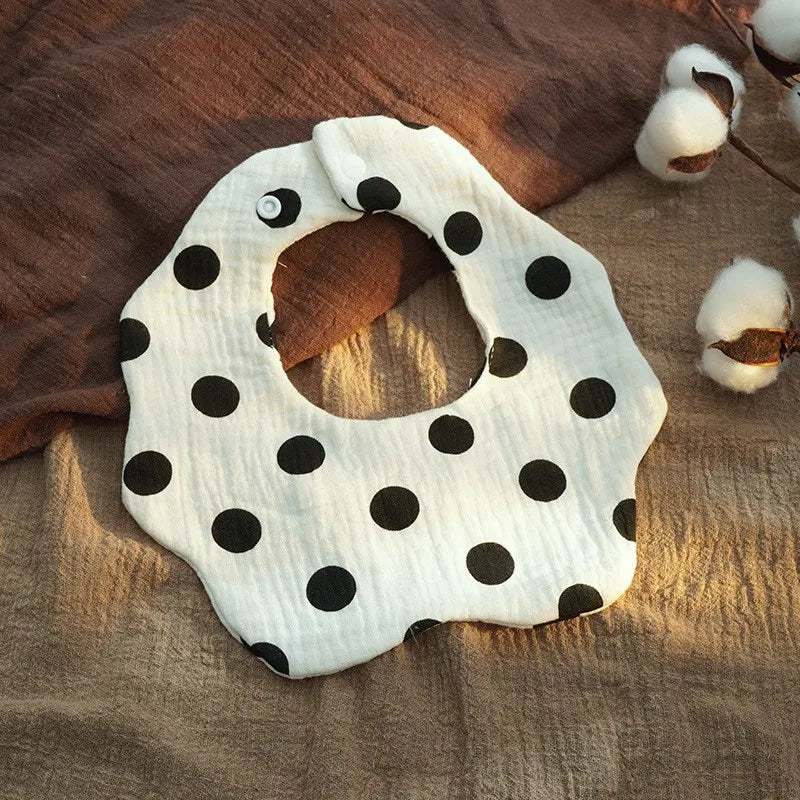 Bavoirs bébé en coton 🧵 — Dentelle & Unisexe