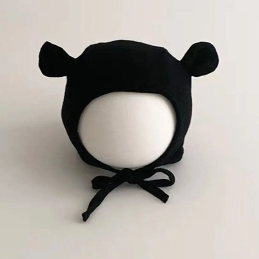 Bonnet ours bébé 🐻 — Coton doux 0-12M